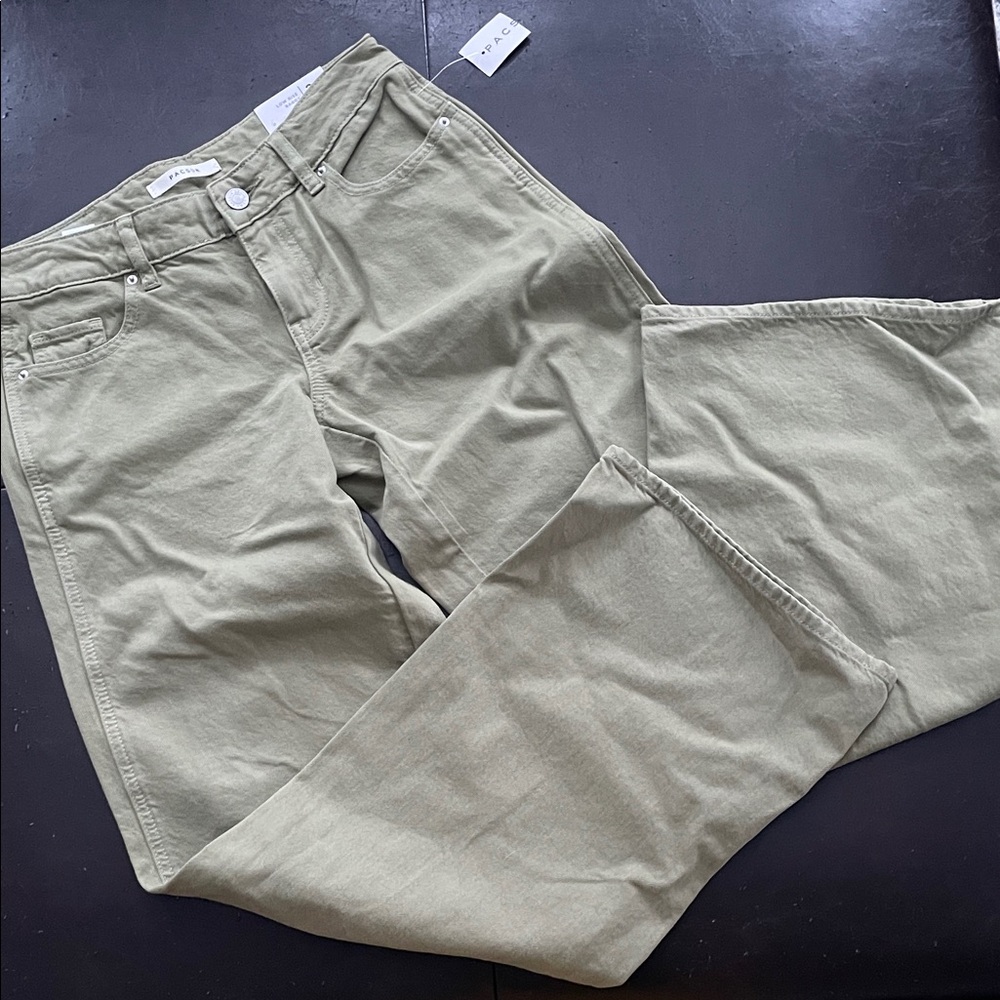 PacSun Low Rise Baggy Green Straight-Leg Jeans